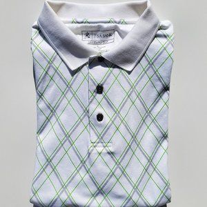 Joseph A. Banks Leadbetter Golf Polo Size L